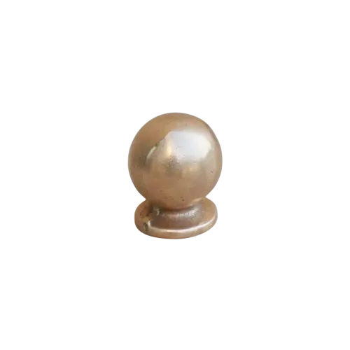 Bouton de meuble Boule PM avec Embase Bronze